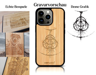 INDIVIDUELL iPhone 15 Pro Bambus-Kunststoff
